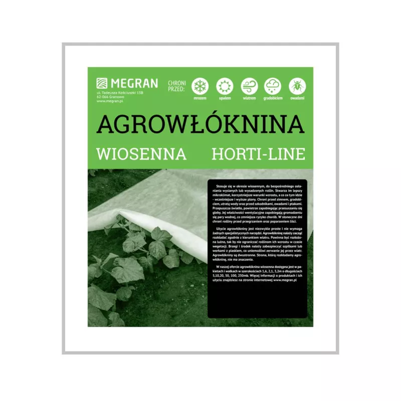 Megran Agrowłóknina wiosenna 3,2mx5m Ochrona roślin Przymrozki