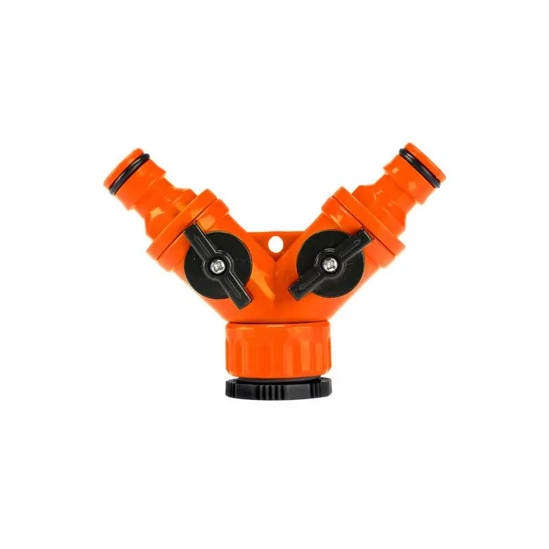 Verdenia Rozdzielacz podwójny 1/2" 3/4" 9042 Zawory Rozgałęziacz