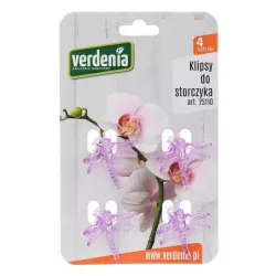 Verdenia 2szt. Klips do storczyk Stabilizuje pędy Fiolet Dekoracyjny spinka
