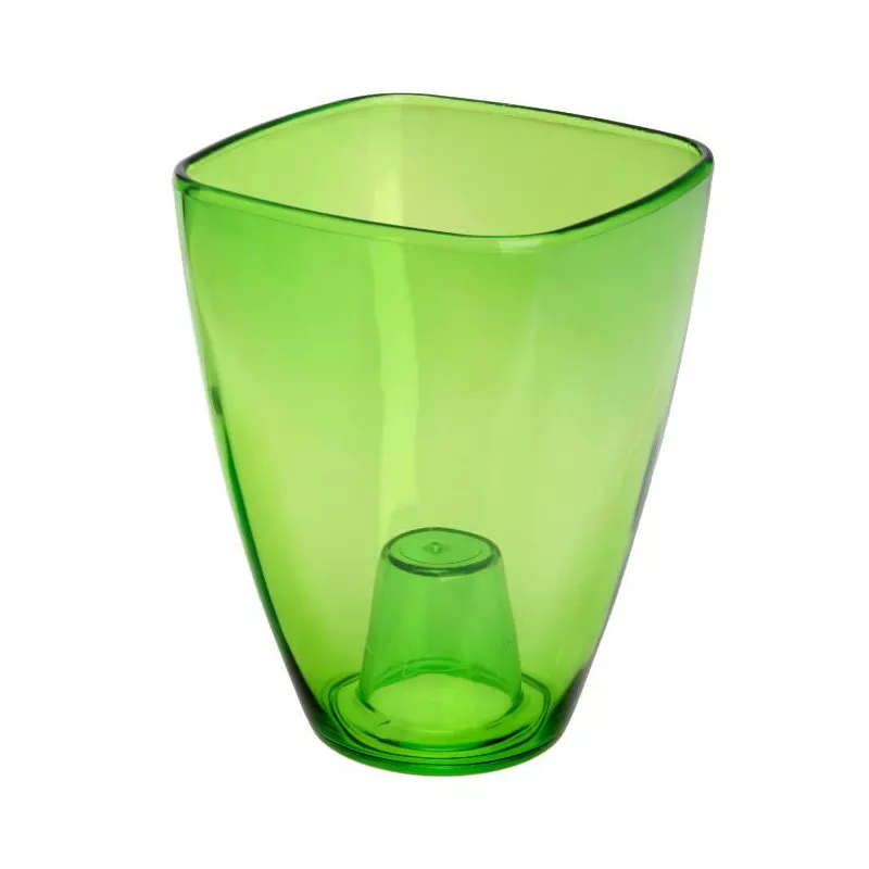 Verdenia Osłonka do storczyka Zielona 12cm 5025 Kwadrat Doniczka