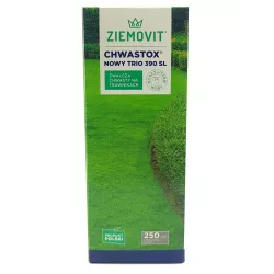 Ziemovit 250ml Chwastox Nowy Trio 390SL Nowy Herbicyd selektywny zwalcza chwasty w trawniku mlecz babka