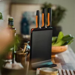 Fiskars Zestaw 3 noży + blok 1057555 Functional Form Ostre Komplet