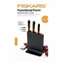Fiskars Zestaw 3 noży + blok 1057555 Functional Form Ostre Komplet