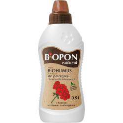 Biopon 0,5l Biohumus do Pelargonii Kwiatów Balkonowych Płyn Nawóz