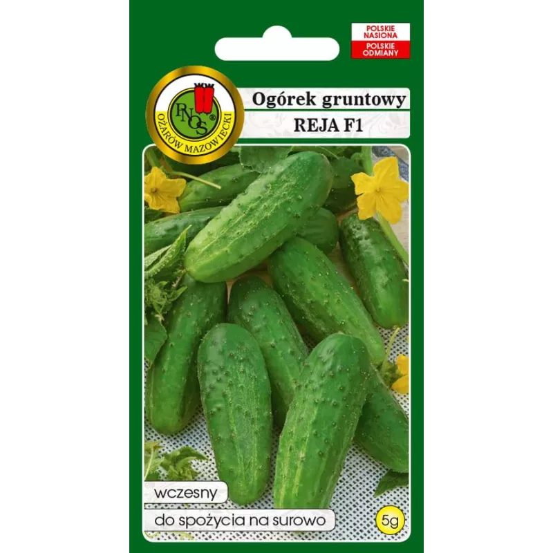 PNOS 5g Ogórek Reja F1 Nasiona warzyw Gruntowy Wczesny Sałatkowy