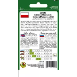 PNOS 1g Sałata Masłowa Królowa Majowych GOF Nasiona Warzyw