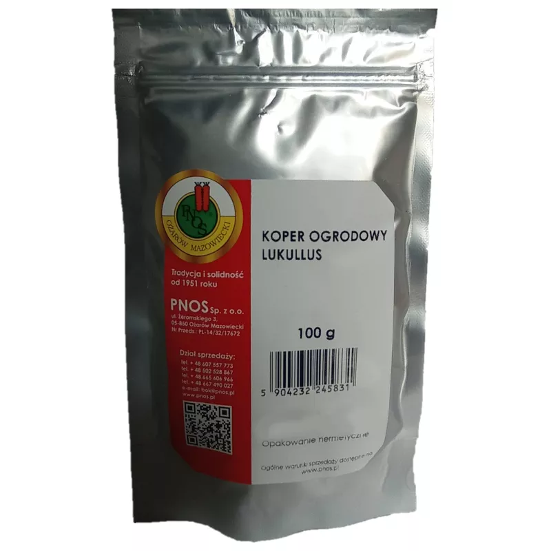 PNOS 100g Koper Lukullus Nasiona warzyw Aromatyczny Odporny Wczesny