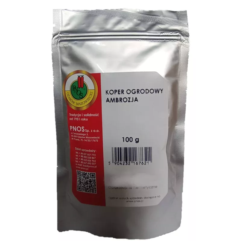 PNOS 100g Koper Ambrozja Nasiona warzyw Odmiana średnio późna Mrożenie