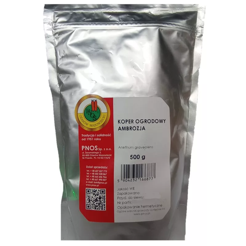 PNOS 500g Koper Ambrozja Nasiona warzyw Średnio późny Przetwory Mrożenie