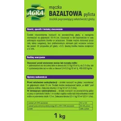 Agra 3 kg Mączka Bazaltowa Nawóz Naturalny Wzmacnia Rośliny