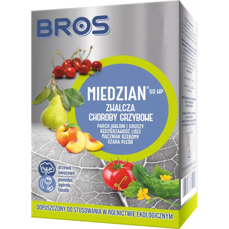 BROS 100g Miedzian 50 WP Oprysk na Zaraze Choroby Grzybowe