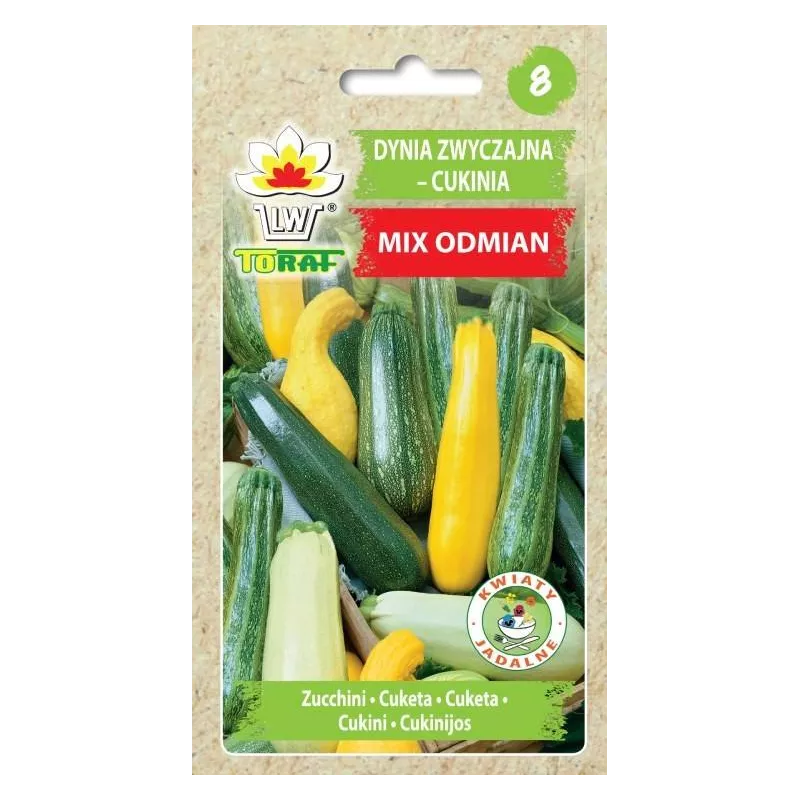 Toraf 3g Cukinia Mix Odmian Nasiona Warzyw Smaczne Plenne