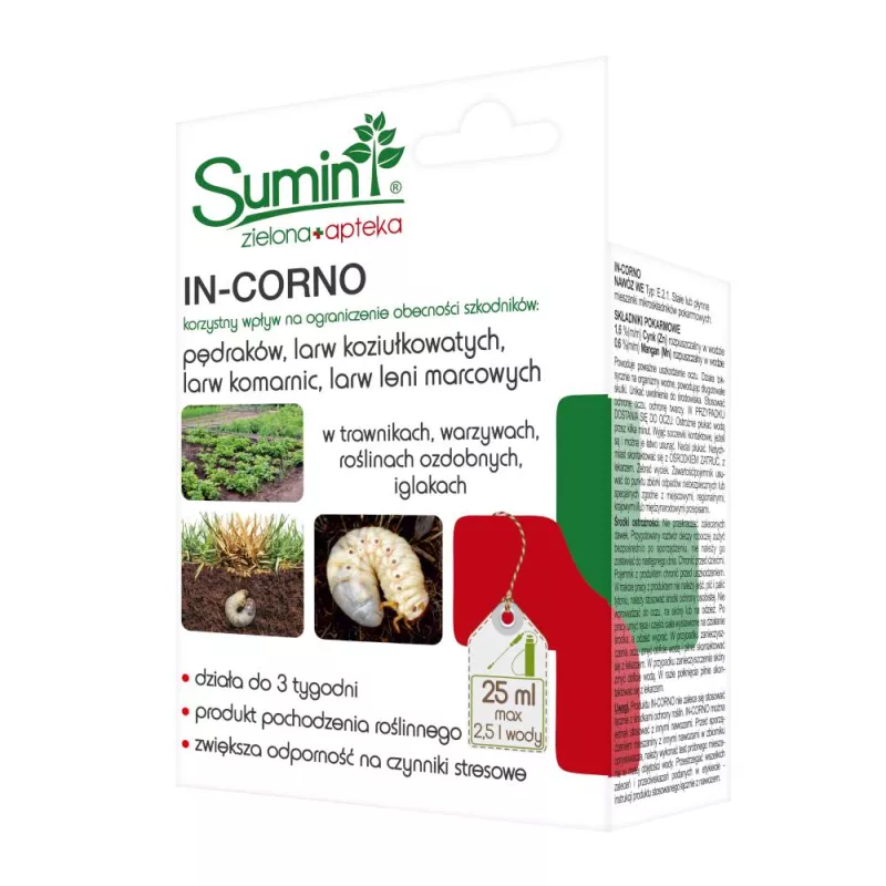 Sumin 25ml In-Corno Środek Zwalcza Pędraki Larwy ECO BIO