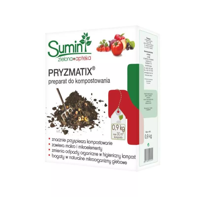 Sumin 0,9kg Pryzmatix Komposter Preparat Przyspiesza Kompostowanie