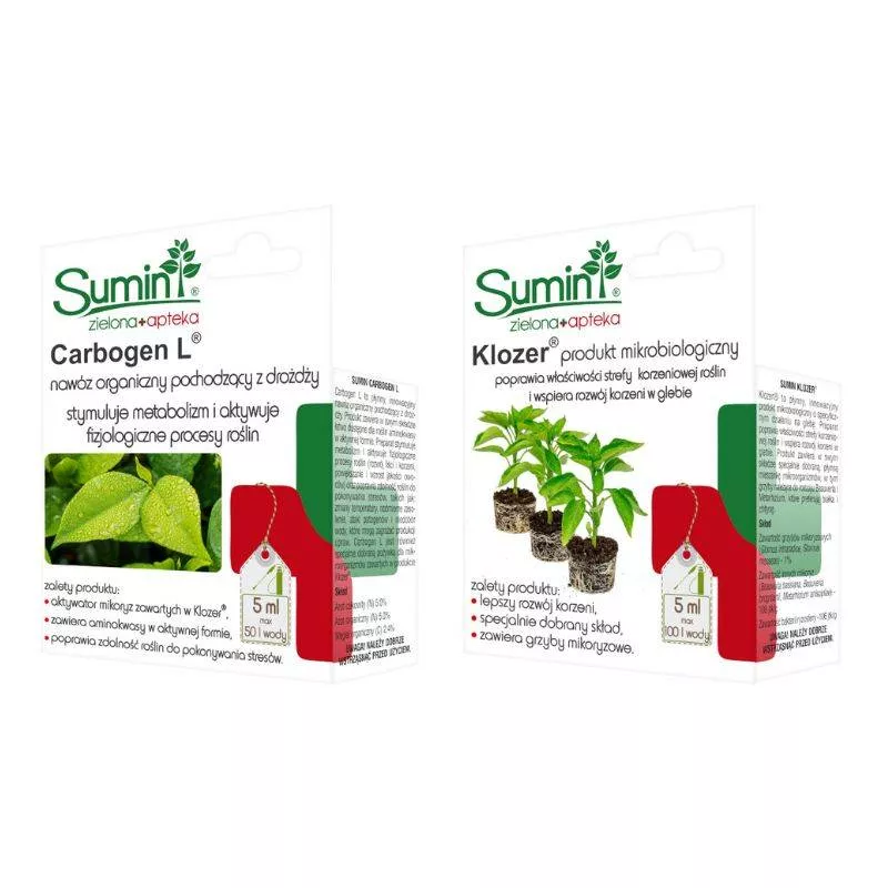 Sumin 2x5ml Klozer + Carbogen L Duopack Zwalcza Pędrak Turkuć