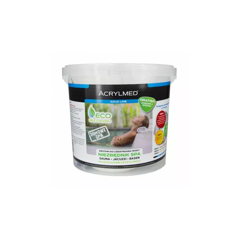 Acrylmed Zestaw do Wody Basenowej Spa Jacuzzi Chemia Tlen Witamina C