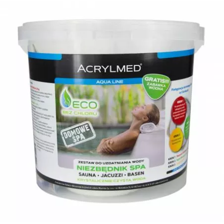 Acrylmed Zestaw do Wody Basenowej Spa Jacuzzi Chemia Tlen Witamina C