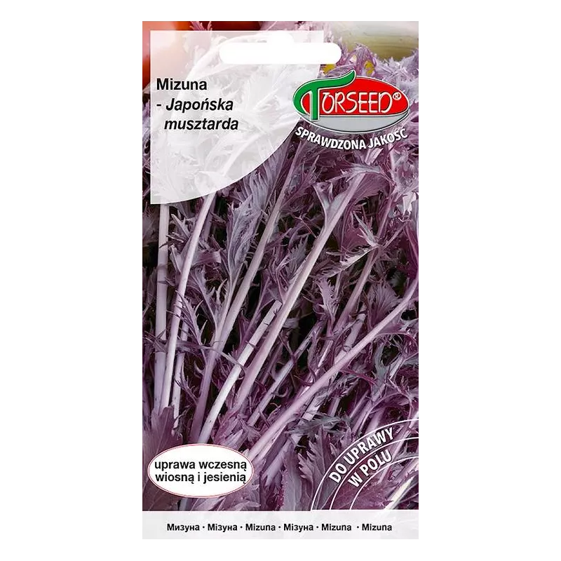 Torseed 2g Mizuna Japońska Czerwona Nasiona Musztarda do Sałatek