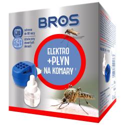 Bros Elektro + płyn na komary ochrona do 60 nocy działa przy otwartych oknach