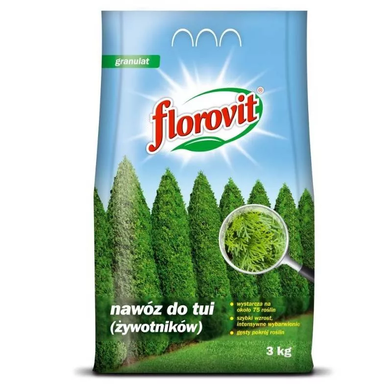 Florovit 3 kg Nawóz do tui żywotników iglaków