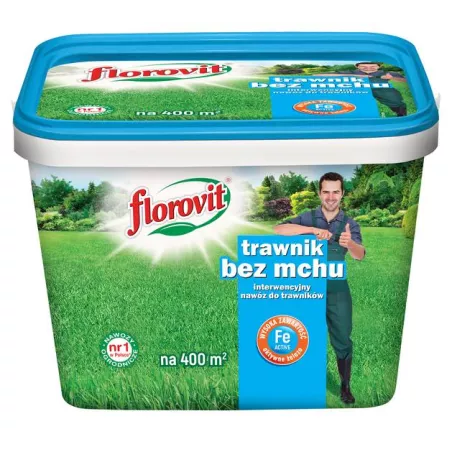 Florovit 8 kg Nawóz Interwencyjny Tarwnik bez mchu Anty Mech wiaderko