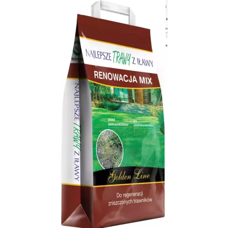 Rolimpex 5kg Trawa Renowacja Mix Nasiona Skuteczna Regeneracja Trawnika