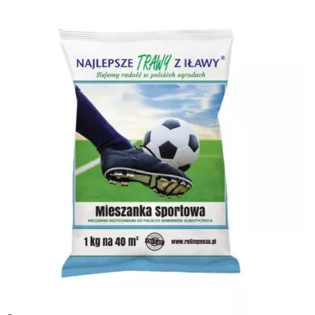 Rolimpex 1 kg Trawa Mieszanka Sportowa z Iławy Sport Nasiona na Intensywnie Użytkowane Trawniki