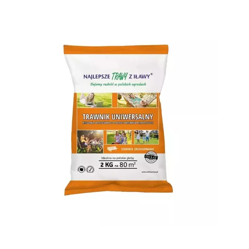 Rolimpex 2kg Trawnik Uniwersalny Nasiona z Iławy Wsiewka Trawy