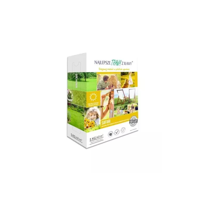 Rolimpex 1 kg Trawa Safari Nasiona z Iławy Wsiewka na Miejsca Suche i Piaszczyste