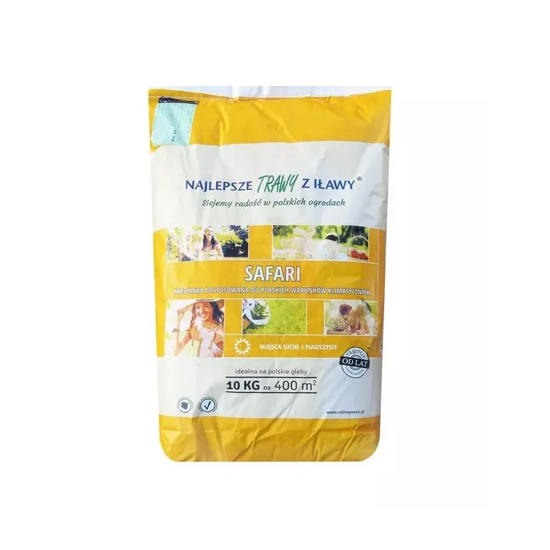 Rolimpex 10kg Trawa Safari Nasiona z Iławy Trawnik na Miejsca Suche i Piaszczyste