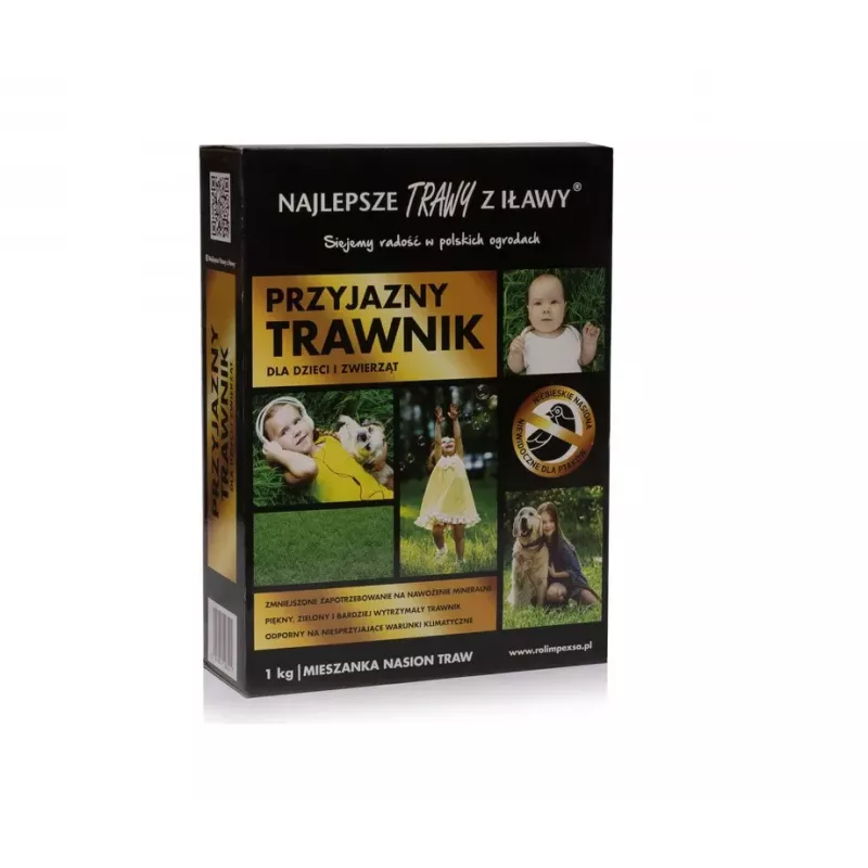 Rolimpex 1kg Przyjazny Trawnik Nasiona z Iławy Trawa Bezpieczna dla Dzieci i Zwierząt