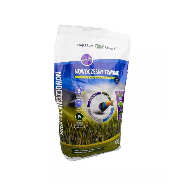 Rolimpex 5kg Nowoczesny Trawnik Przydomowy Nasiona Trawy z Iławy Szybkie Kiełkowanie