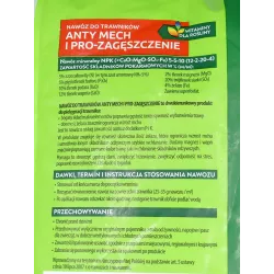 SBM 8,75kg Nawóz Antymech do trawnika z mchem z dodatkiem żelaza granulowany