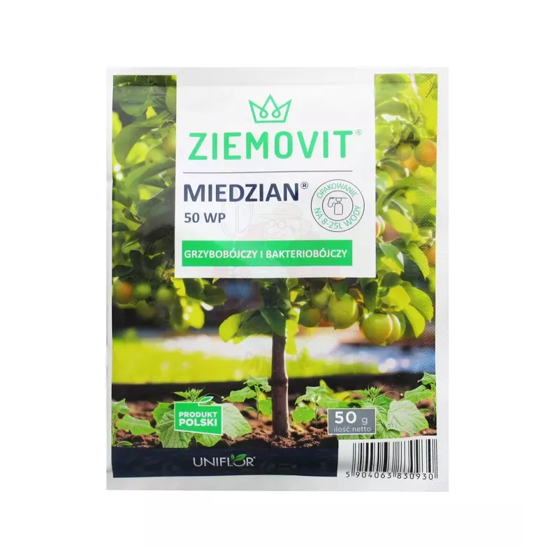 Ziemovit 50g Miedzian 50 WP Środek Grzybobójczy Bakteriobójczy Oprysk