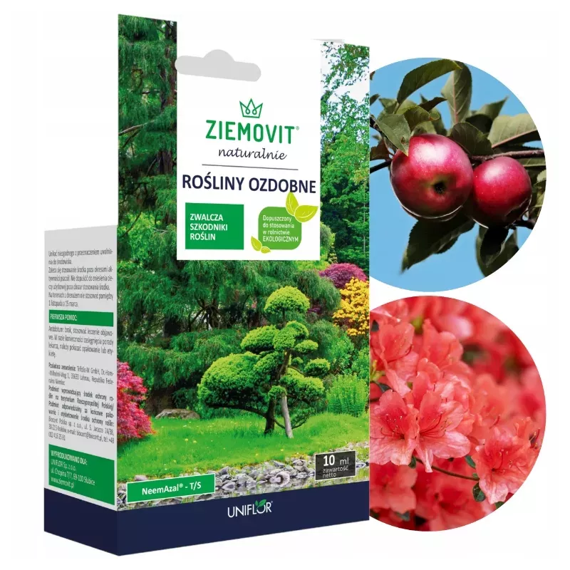 Ziemovit 10 ml NeemAzal T/S Środek owadobójczy ECO Zwalcza ziemiórki mszyce Rośliny ozdobne