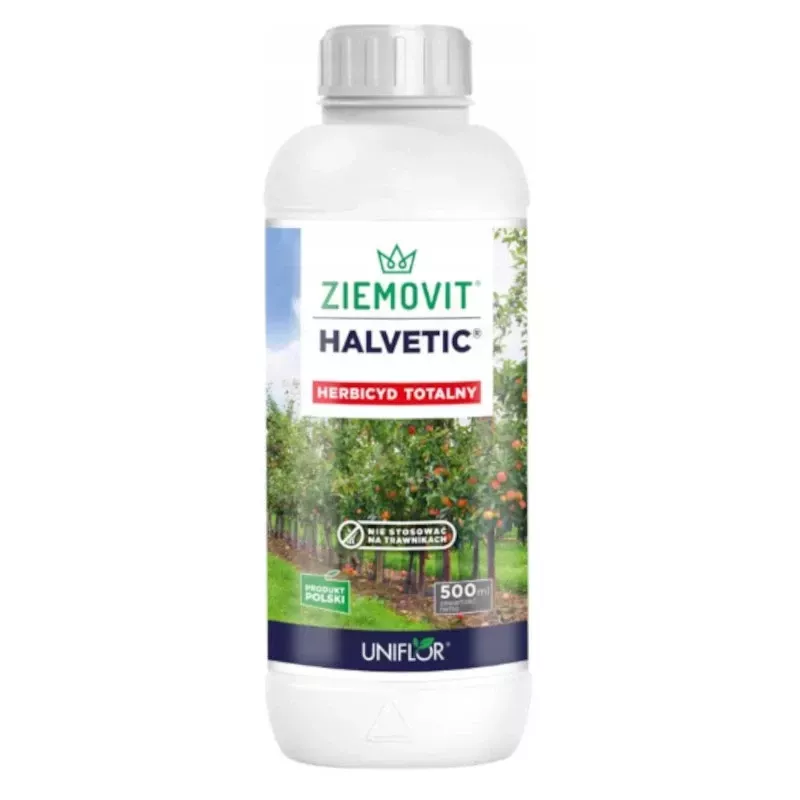 Ziemovit 500ml Halvetic Herbicyd totalny Niszczy chwasty Zamiennik Roundup