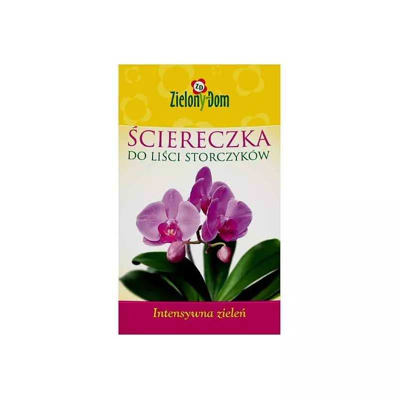 Zielony Dom Ściereczka do Storczyków Czyszcząco-Nawożąca Zdrowe lśniące liście