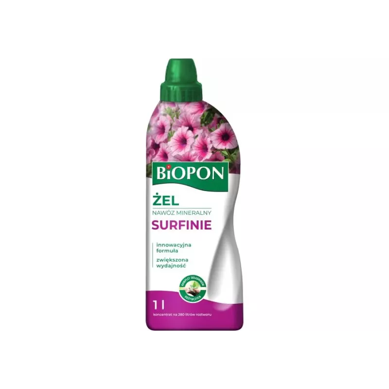Biopon 1l Żel Surfinie Nawóz Mineralny Obfite Długotrwałe Kwitnienie