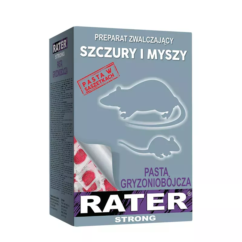 Rater 1kg Pasta na myszy szczury Trutka Strong Mumifikująca Środek Gryzobójczy