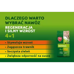 SBM 14 kg Protect Garden Nawóz granulowany do Regeneracji trawników Odżywia Witaminy dla roślin