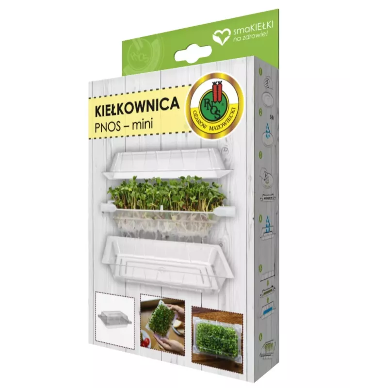 PNOS Kiełkownica Mini Naczynie do kiełkowania Kiełki Mikrolistki Witaminy Zdrowe Odżywianie