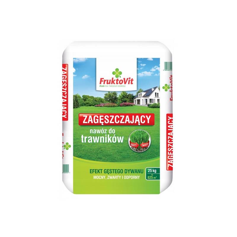 Fruktovit Plus 25 kg Nawóz do trawników Zagęszczający Gęsta Mocna Darń