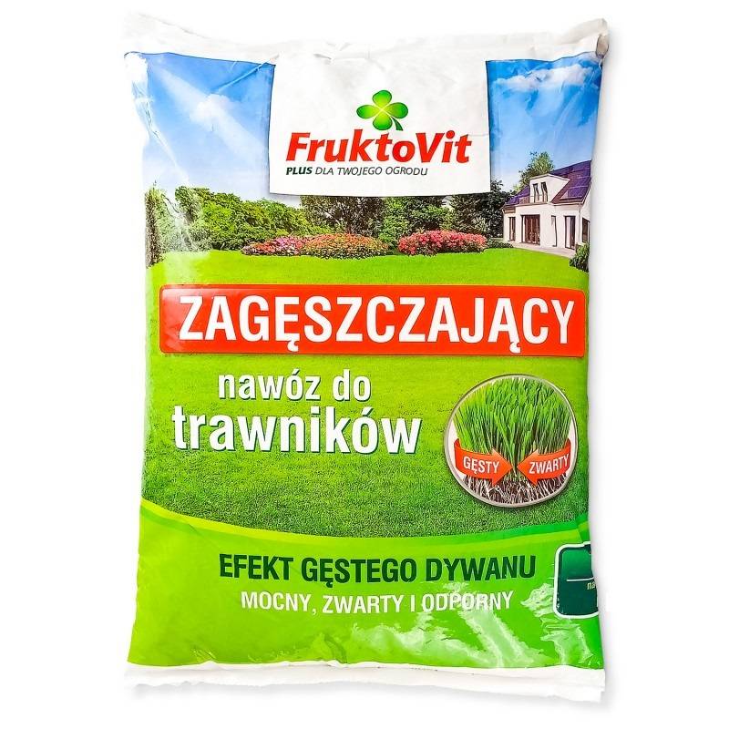 Fruktovit Plus 5 kg Nawóz do trawników Zagęszczający Gęsta Mocna Darń
