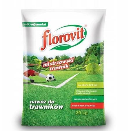 Florovit 20 kg Nawóz do trawników Mistrzowski trawnik