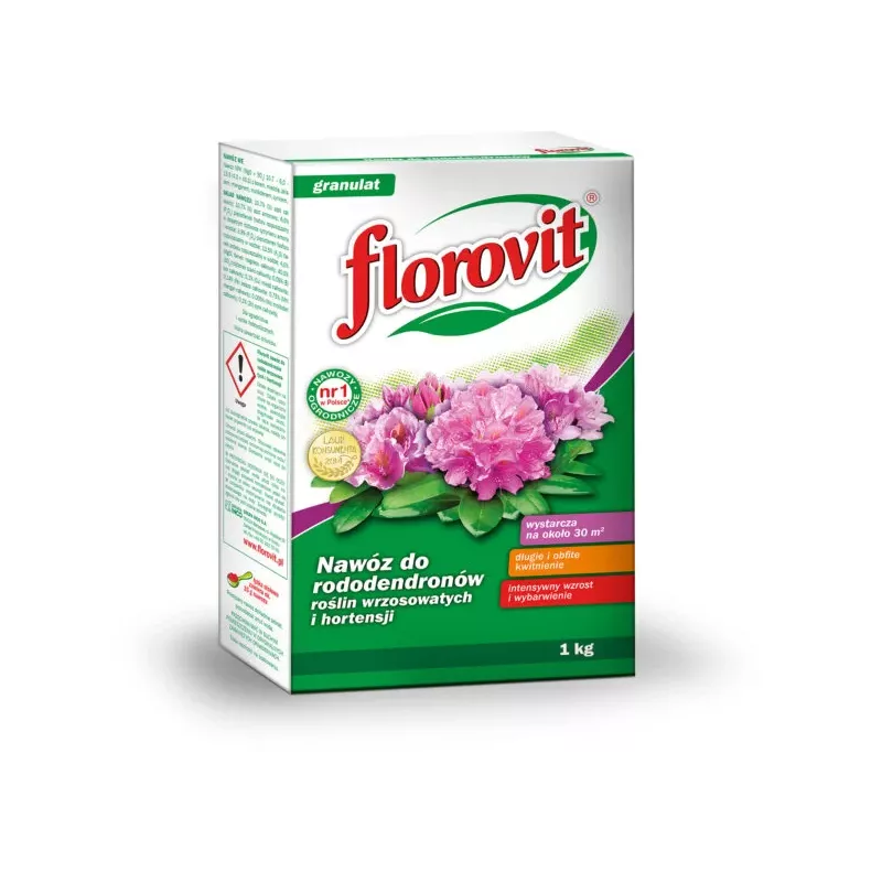 Florovit 1 kg Nawóz do rododendronów roślin wrzosowatych i hortensji