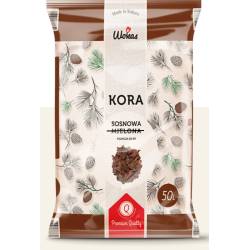 Wokas 50l Kora sosnowa Premium zakwasza glebę z drzew iglastych do ściółkowania