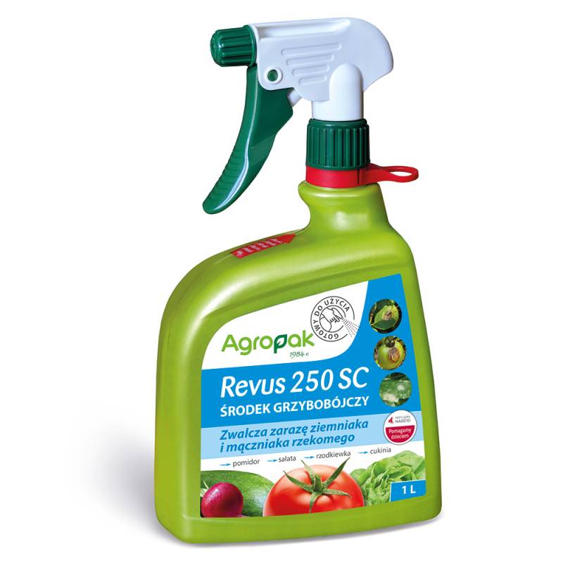 Agropak 1L Revus 250 SC Spray Środek Grzybobójczy Zaraza Ziemniaka Mączniak Rzekomy