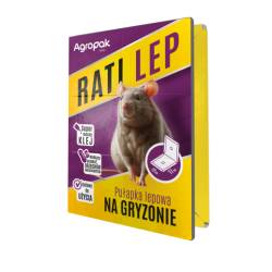 Agropak 12x17 cm Rati Lep Pułapka Lepowa na Gryzonie Myszy Szczury Wabi Zapachem Orzechów