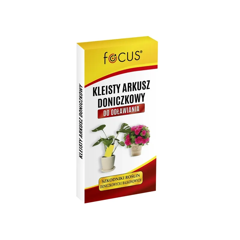 Twój Ogród 12szt Focus Zółty Kleisty Arkusz Doniczkowy do Odławiania Szkodników
