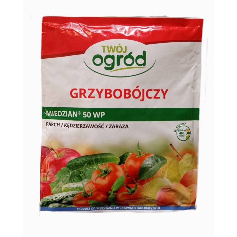 Twój Ogród 100g Miedzian 50 WP Środek grzybobójczy jabłonie grusze ekologiczny